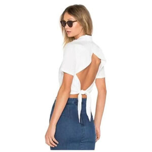 Kendall & Kylie Tie Back Crop Top Sz S